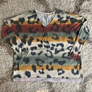 Vibrant animal print top